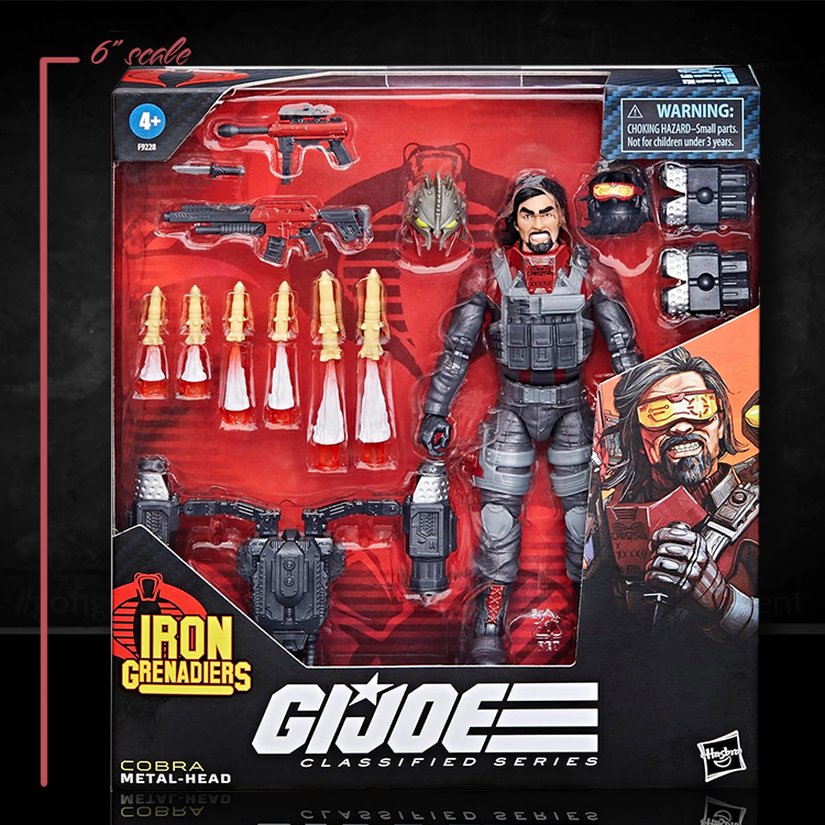 Metal-Head Iron Grenadier Action Figure GI Joe Classified Series 1:12 Scale image 0