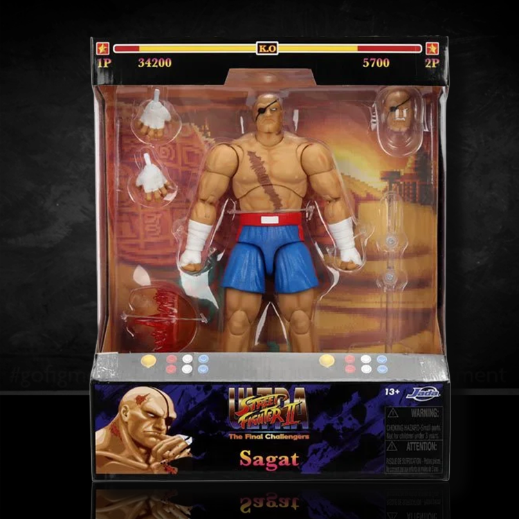 Ultra Street Fighter II Sagat 6-Inch Scale Deluxe Action Figure image 0