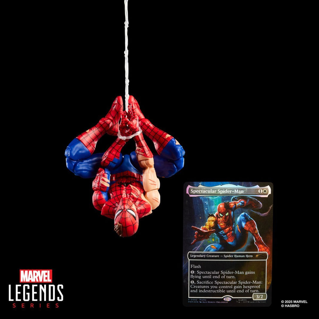 Marvel Legends Spider-Man Battle-Damaged 6-Inch Action Figure with Magic Card