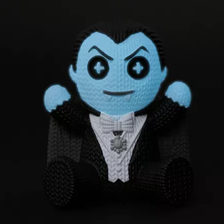 Handmade by Robots Dracula Glow in the Dark Vinyl Figure with blue face and black tuxedo