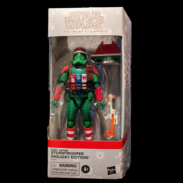 Christmas First Order Trooper Action Figure Star Wars Black Series 1:12 Scale image 0