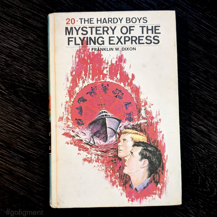 20 Mystery of the Flying Express (1970): Hardy Boys Book Blue-Back image 0