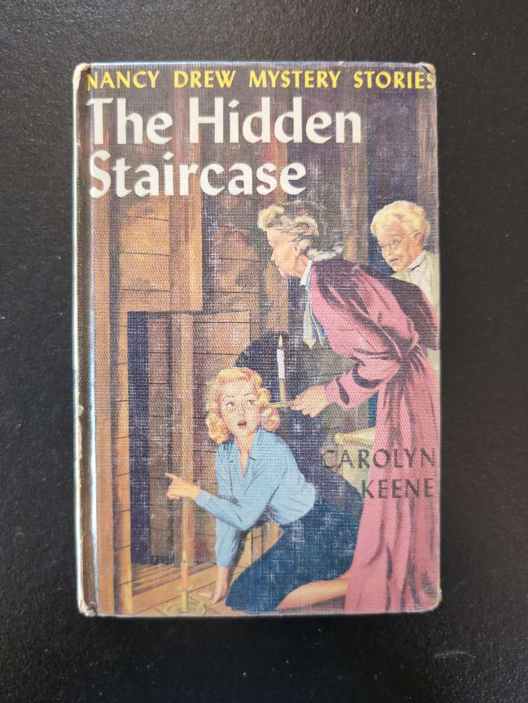 2 The Hidden Staircase With Blue Endpapers Nancy Drew Mystery Books -1959-BE image 0