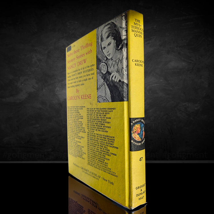 47 The Mysterious Mannequin Nancy Drew Mystery Books -1970 (white-endpages)