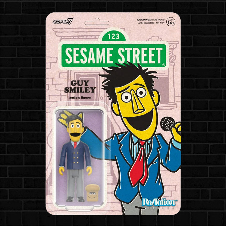 Guy Smiley Sesame Street Action Figure 3.75" Scale image 0