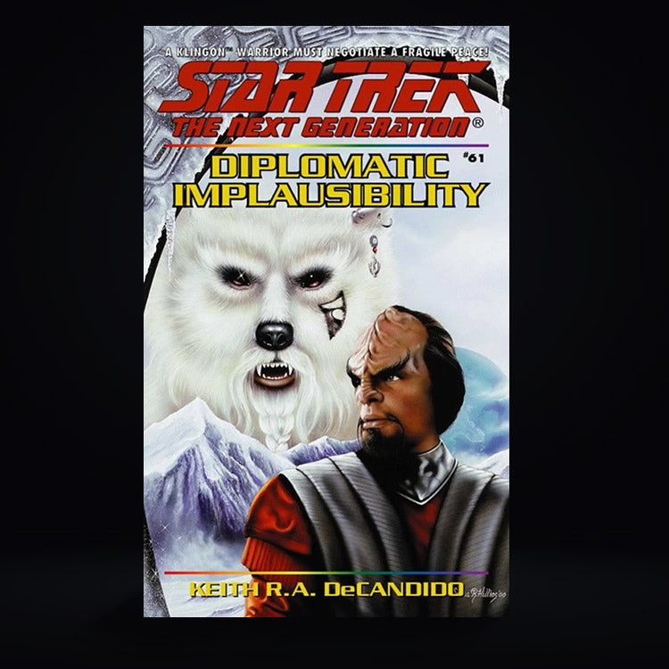 61 Diplomatic Implausibility Star Trek The Next Generation Paperback Book image 0