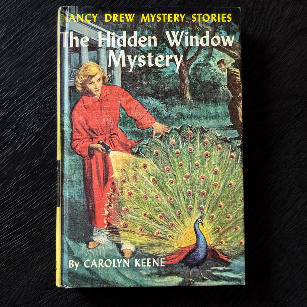 34 The Hidden Window Mystery Nancy Drew Book -1956 Blue Endpages image 0