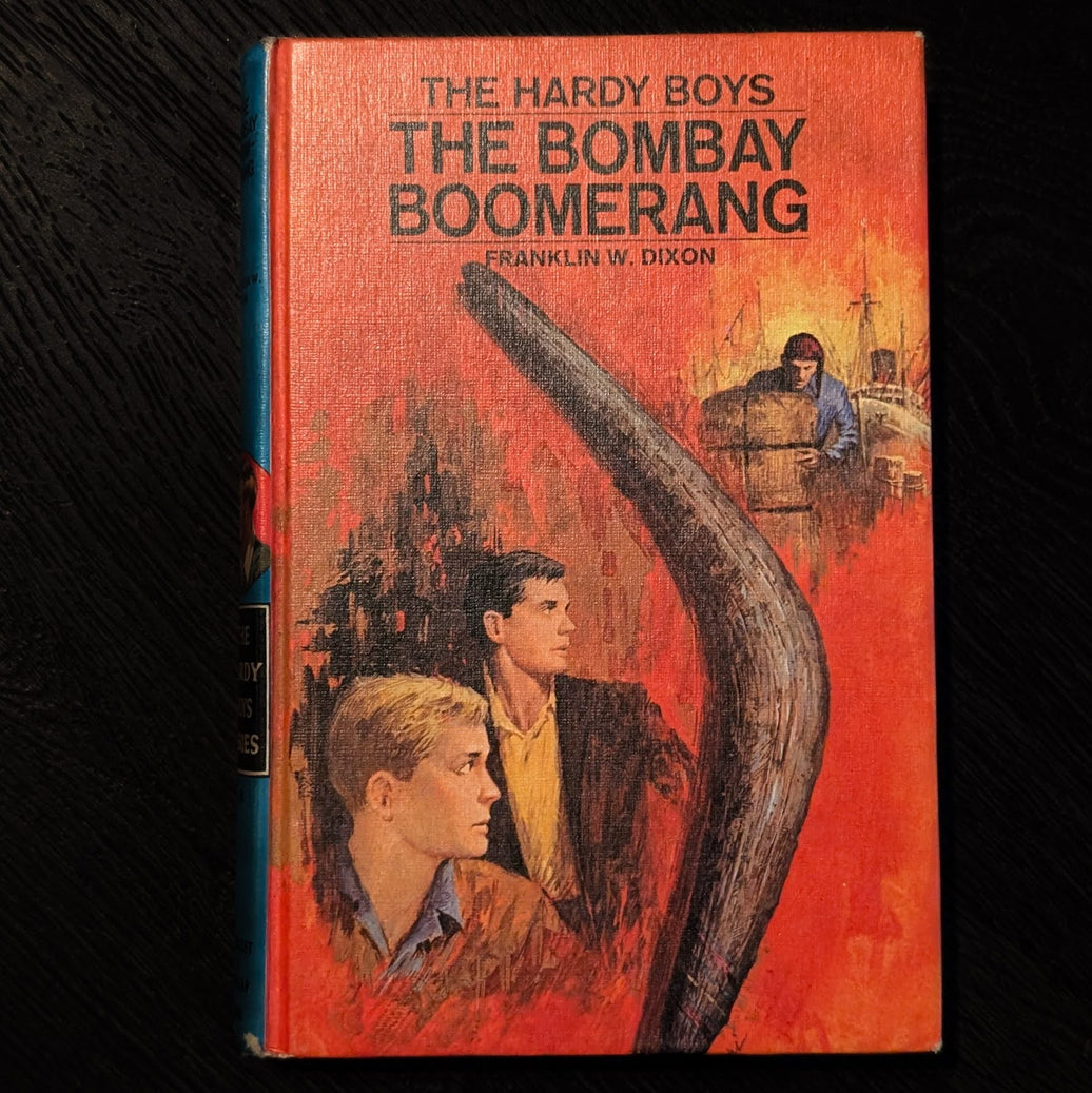 49 The Bombay Boomerang (1970): Vintage Hardy Boys Book Blue-Back image 0