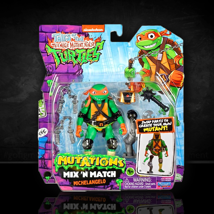 Mix n Match Michelangelo TMNT Monster Mutants Action Figure 4.5 inch image 0