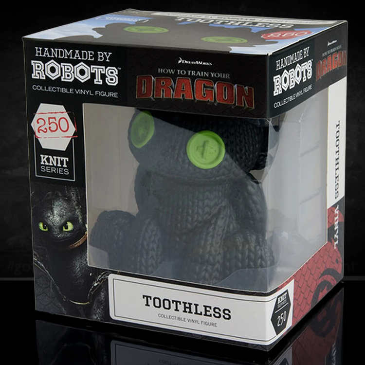 Handmade by Robots Toothless 250 collectible vinyl action figure from How to Train Your Dragon