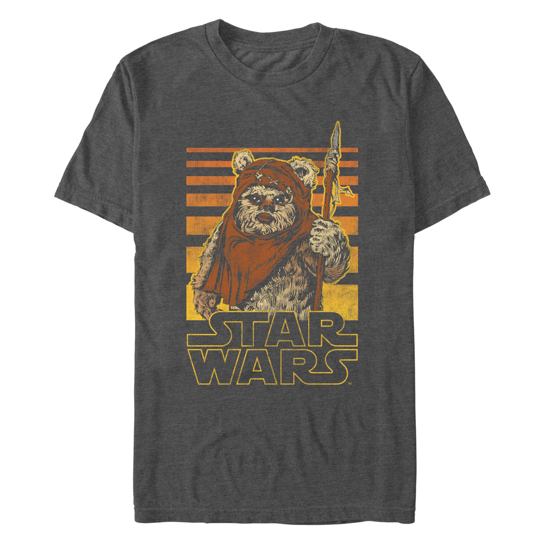 An image of a Star Wars Retro Ewok Gradient T-Shirt in Vintage Style