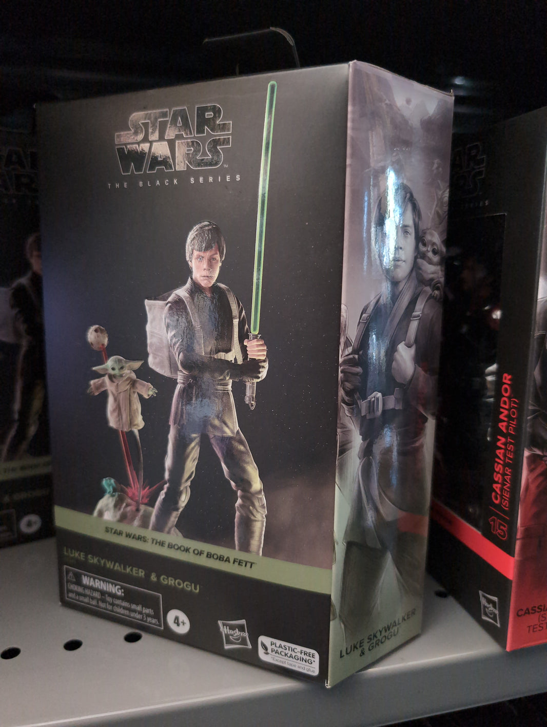 Hasbro Star Wars Black Series Luke Skywalker and Grogu action figure set in collector packaging