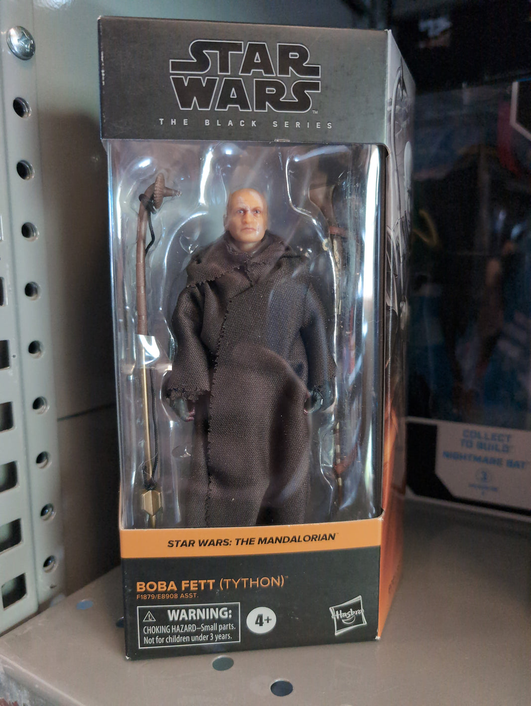 Hasbro Star Wars Black Series Boba Fett Tython action figure in detailed robes and accessories from The Mandalorian.