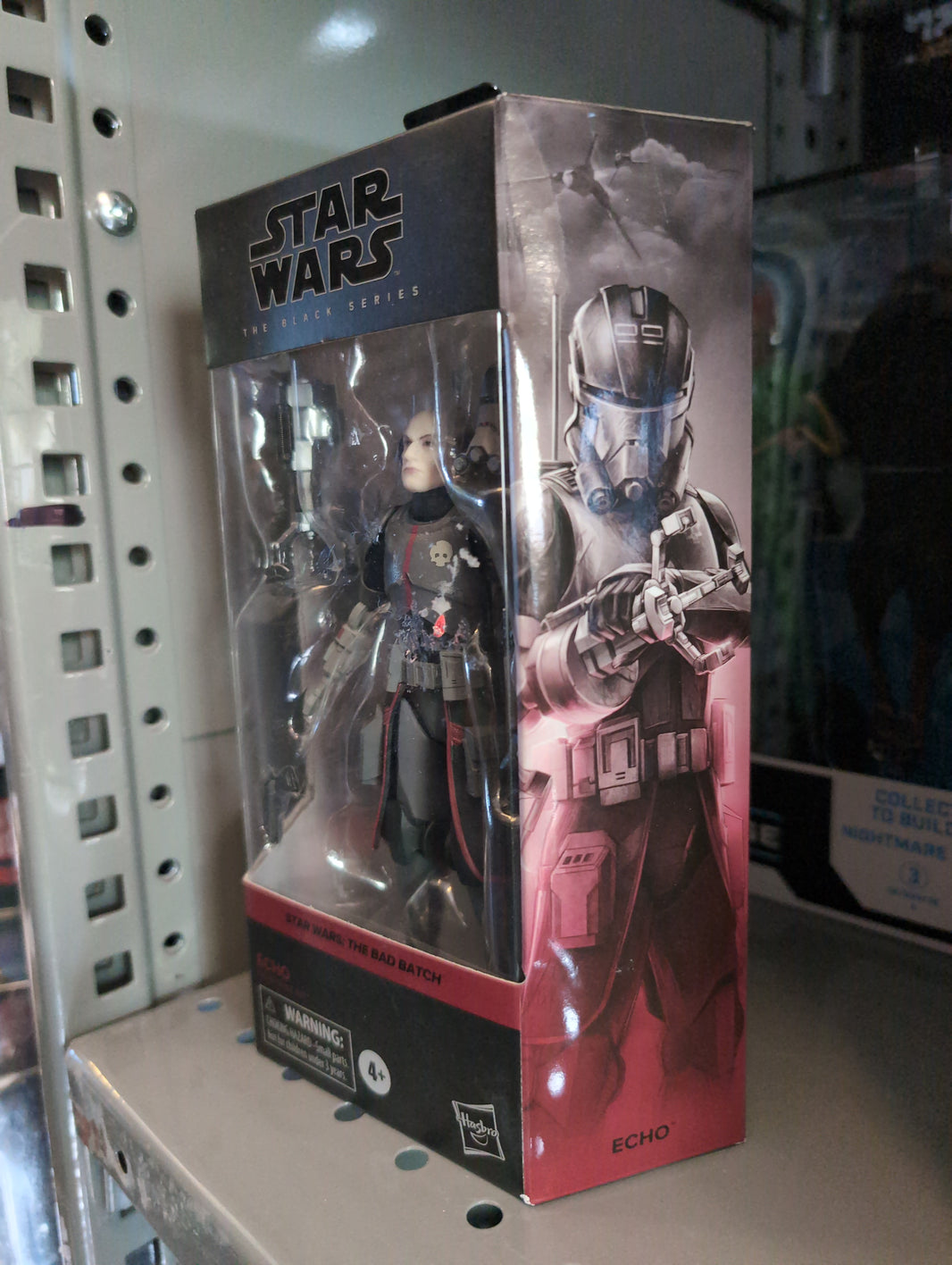 Hasbro Echo Star Wars Black Series action figure in 1:12 scale with detailed packaging and accessories