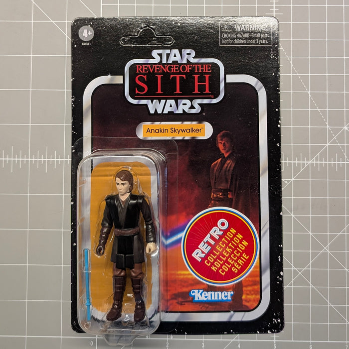 Anakin Skywalker Star Wars Retro Collection Action Figure 1:18 Scale ROTS by Kenner in original packaging