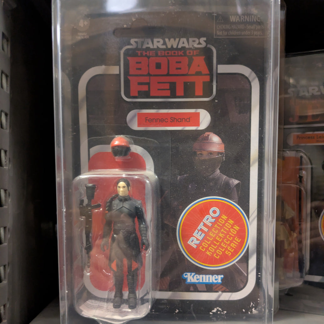 Fennec Shand Star Wars Retro Collection Action Figure in case BOBF