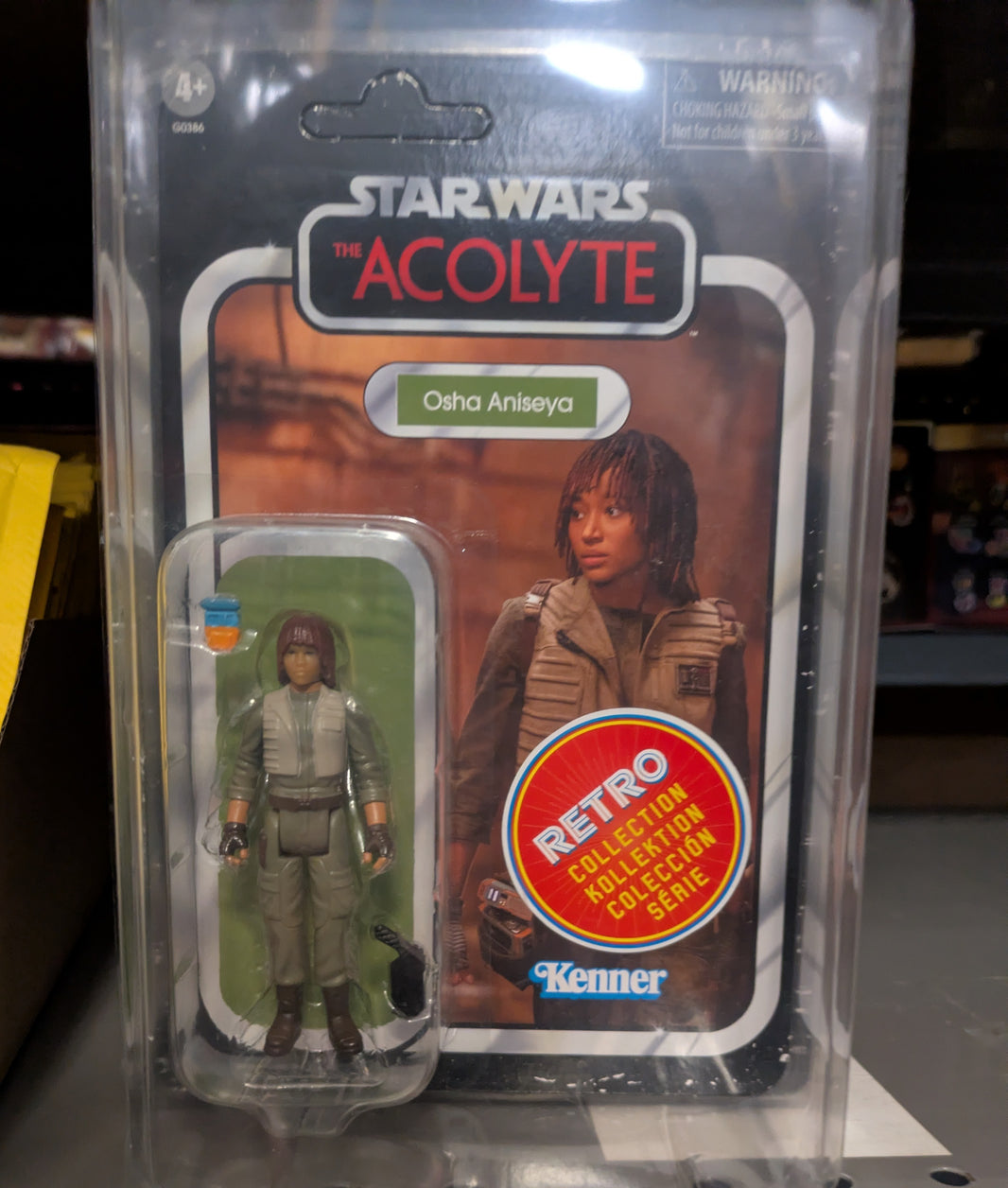 Osha Aniseya Star Wars Retro Collection Action Figure 1:18 Scale Acolyte by Kenner new in box collectible toy