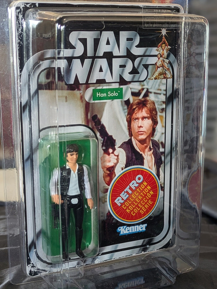 Han Solo Star Wars Retro Collection Action Figure in case ANH by Kenner, new in box 3.75-inch scale collectible