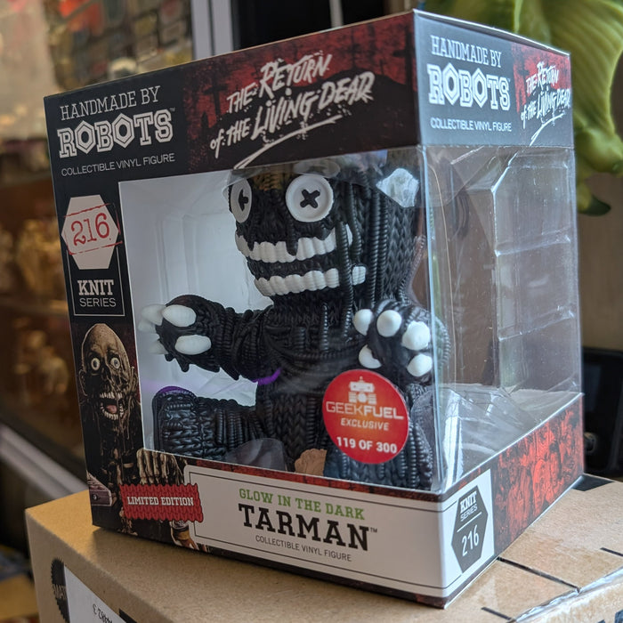 Tarman "Glow" Return of the Living Dead Vinyl Figure Handmade by Robots in knit style, new in box collectible figure