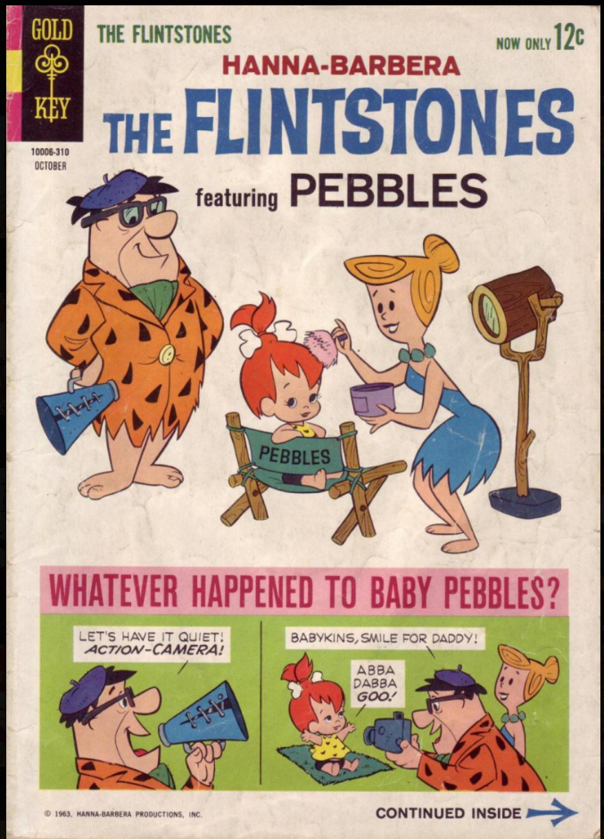 Cover of The Flintstones #14 comic book published by Gold Key Comics in 1963