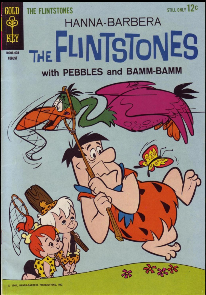 Cover of The Flintstones #20 comic book published by Gold Key Comics in 1964