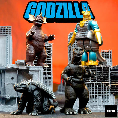 Image of a set of Godzilla Action Figures