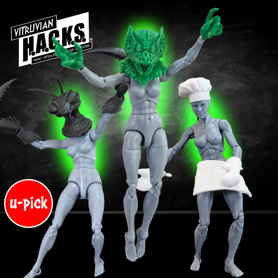 Vitruvian H.A.C.K.S. Customizer Studio: 1:18 Scale Blanks