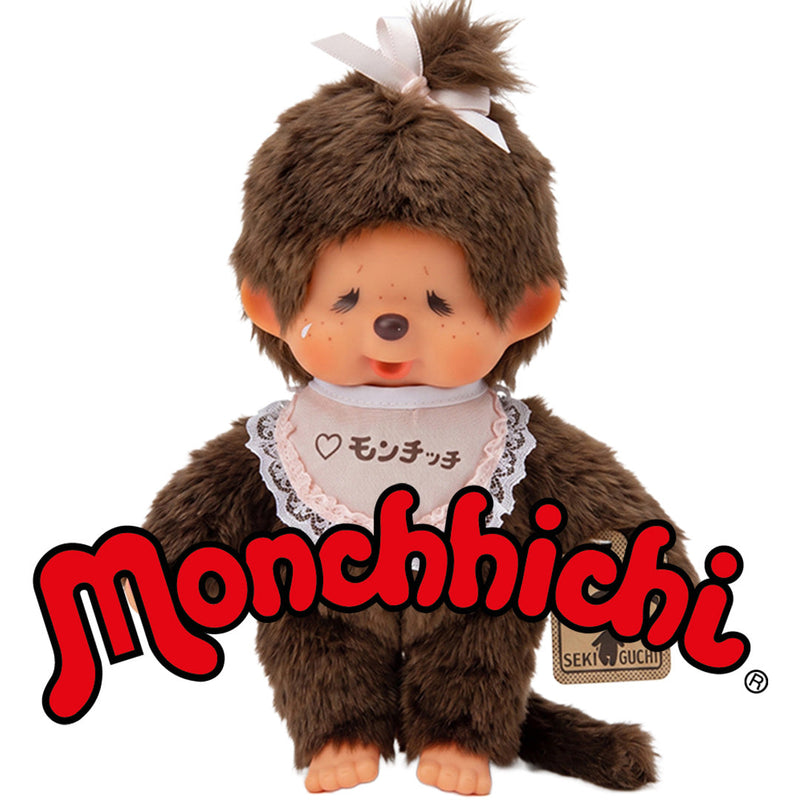Monchhichi Doll with blue bib