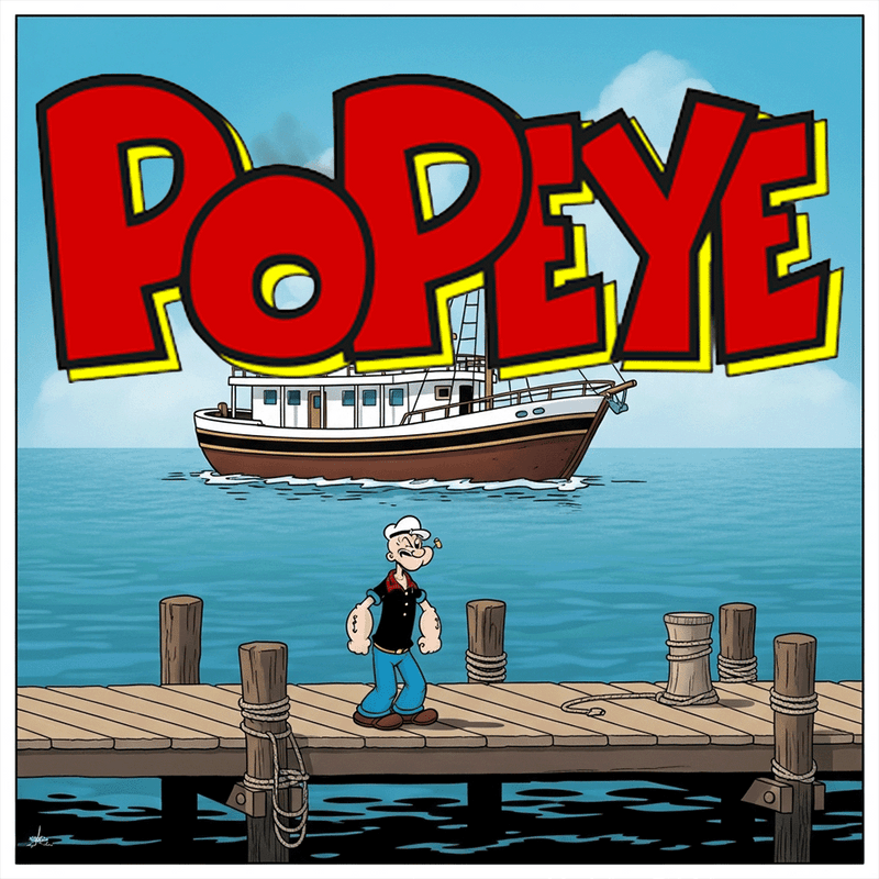 Popeye The Sailor Man 1:12 Scale 6" Action Figures