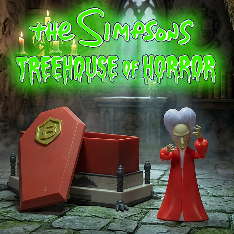 King Homer Action Figure The Simpsons Treehouse of Horror III 5in Scale by Jakks Pacific in black and gray design