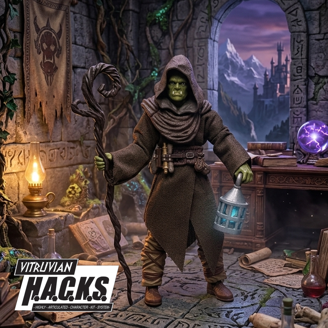 Vitruvian H.A.C.K.S. Fantasy Series 1:18 Scale 3.75" Customizable Action Figures