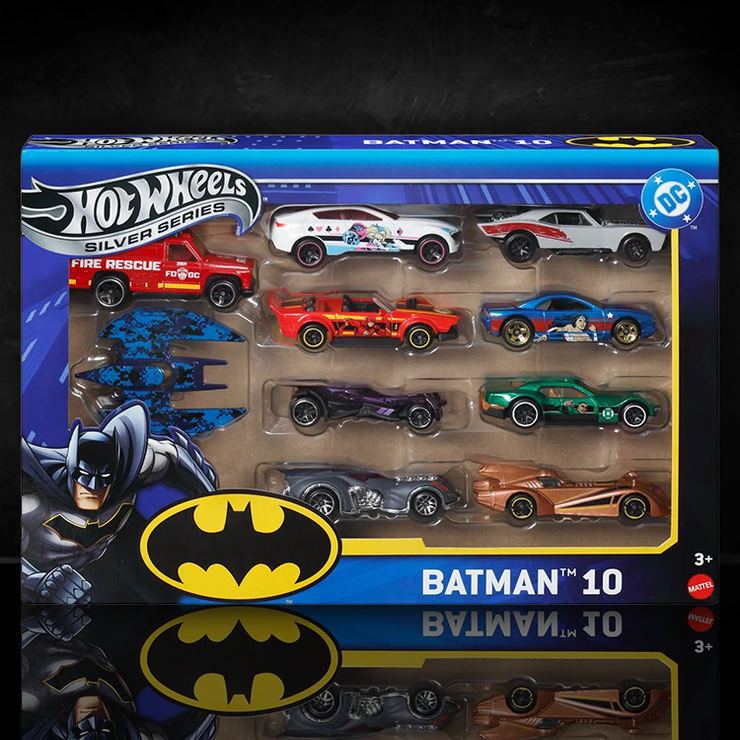 Hot Wheels Batman Die-Cast Metal Vehicle 10-Pack Case of 6 image 0