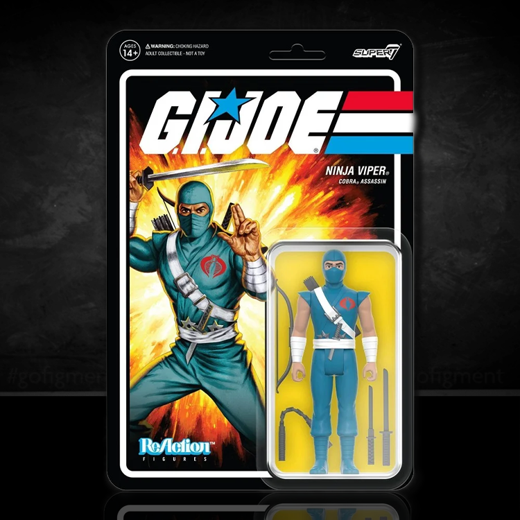 GI Joe Ninja Viper Assassin Action Figure 3.75" Super7 ReAction image 0