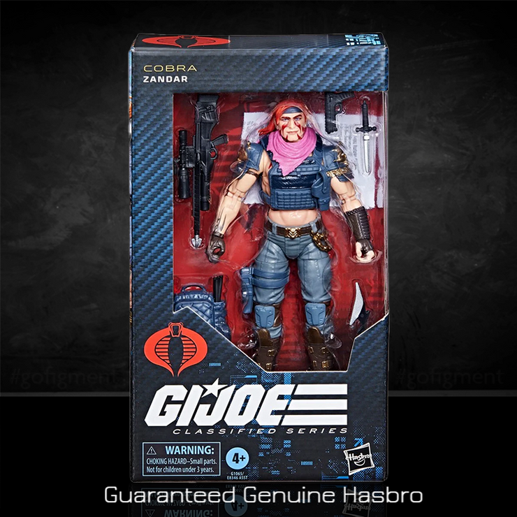 Hasbro | Zandar Action Figure GI Joe Classified Series 6in. | New Hasbro | Zandar Action Figure GI Joe Classified Series 6in. | New