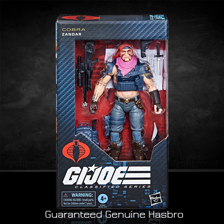 Hasbro | Zandar Action Figure GI Joe Classified Series 6in. | New Hasbro | Zandar Action Figure GI Joe Classified Series 6in. | New