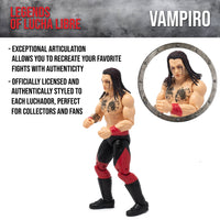Vampiro Legends of Lucha Libre Fanaticos 6" Action Figure – Classic 90s Era (1:12 Scale)