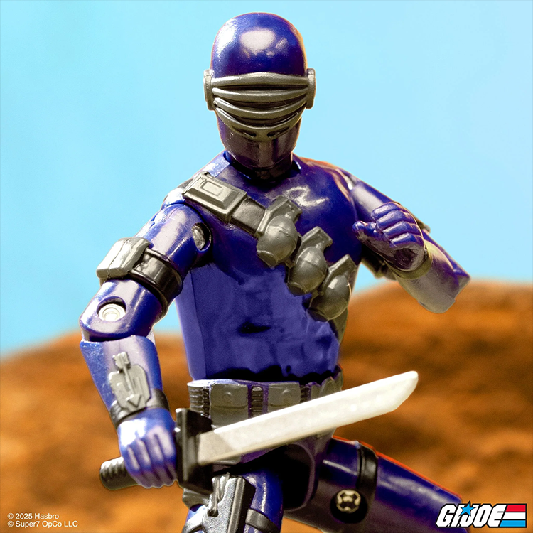 Snake Eyes Commando (Sword) GI Joe Action Figure (Blue) ReAction+ 1:18 image 1