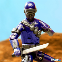 Snake Eyes Commando (Sword) GI Joe Action Figure (Blue) ReAction+ 1:18 image 1