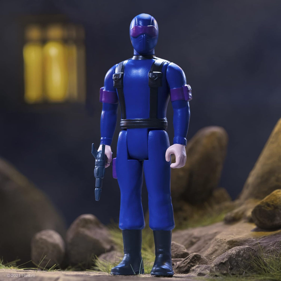 GI Joe Snake Eyes Commando - Blue Action Figure 3.75" Super7 ReAction image 1