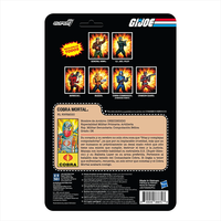 Cobra Mortal: Elite Cobra Assassin Action Figure GI Joe Reaction Plus 1:18 image 3