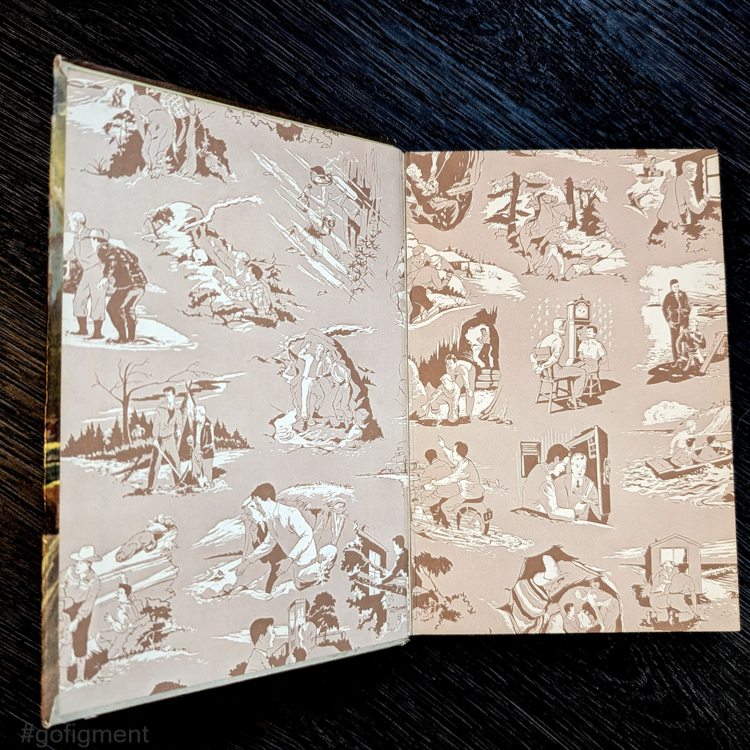 13 The Mark on the Door (1934):  Vintage Hardy Boys Book Blue-Back image 2