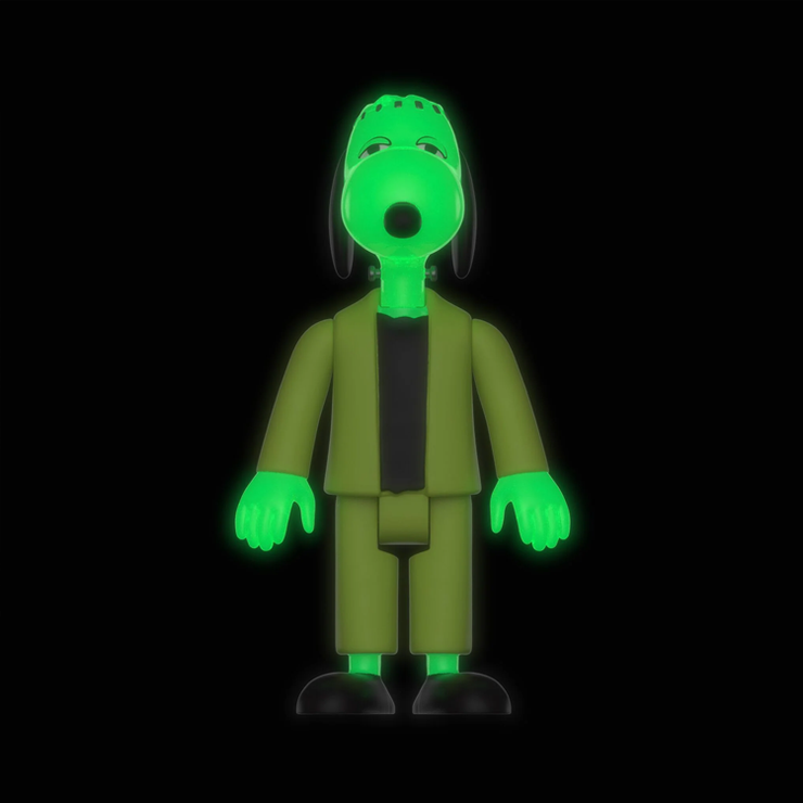 Franken Snoopy GLOW Super7 Wave 4 Snoopy Action Figure 3.75 LOOSE image 1