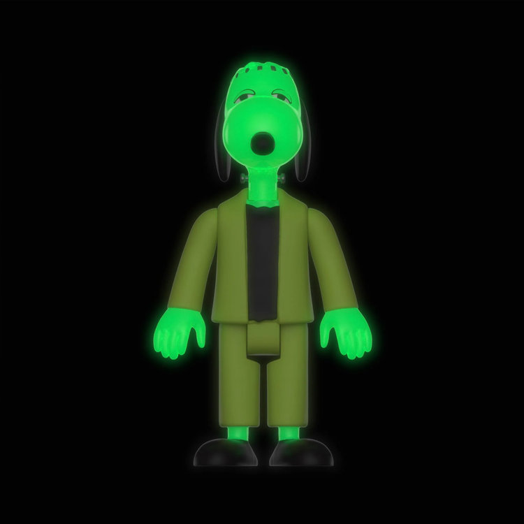 Franken Snoopy GLOW Super7 Wave 4 Snoopy Action Figure 3.75 LOOSE image 1