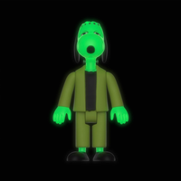 Franken Snoopy GLOW Super7 Wave 4 Snoopy Action Figure 3.75 LOOSE image 1