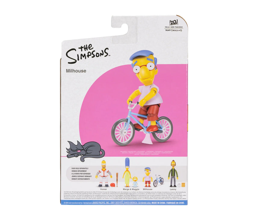 Millhouse with Bicycle Wave 3 Action Figure The Simpsons 5in Scale image 2