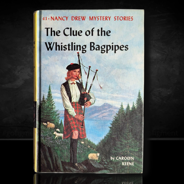 41 The Clue of the Whistling Bagpipes Nancy Drew Book -1964 Red Number image 0