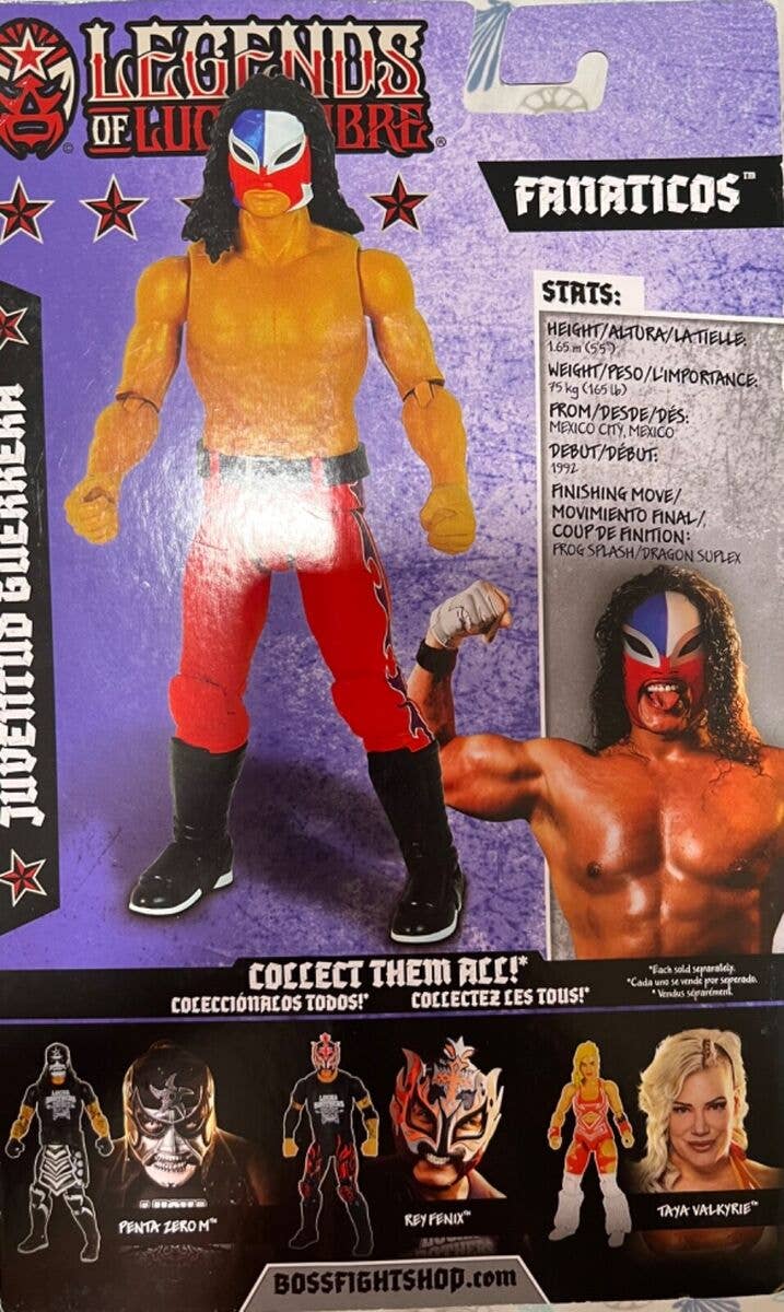 Juventud Guerrera Legends of Lucha Libre Fanaticos 6" Action Figure – WCW Era "The Juice" Edition (1:12 Scale)