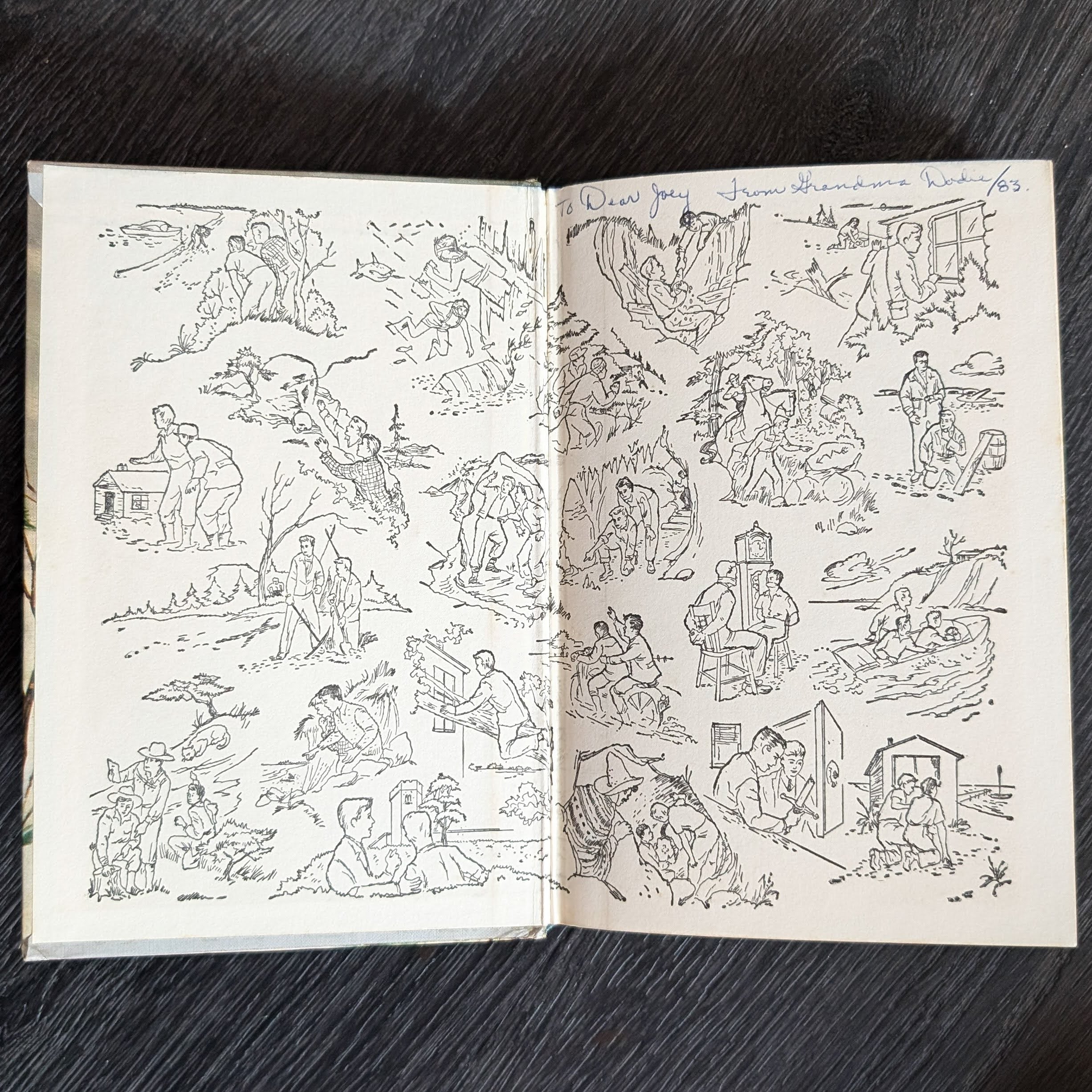 08 The Mystery of Cabin Island (1942):  Vintage Hardy Boys Book Blue-Back image 3