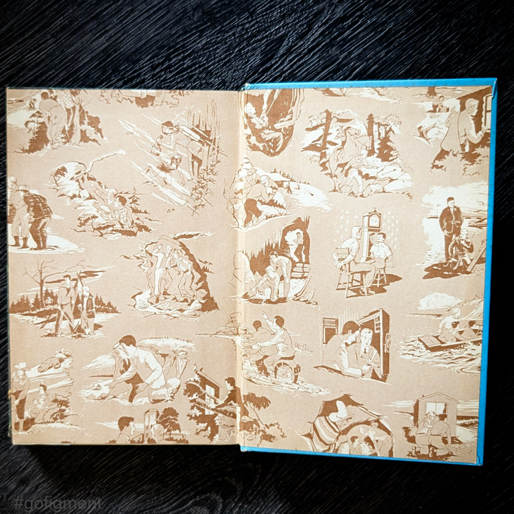 16 A Figure in Hiding (1937):  Vintage Hardy Boys Book Blue-Back image 2