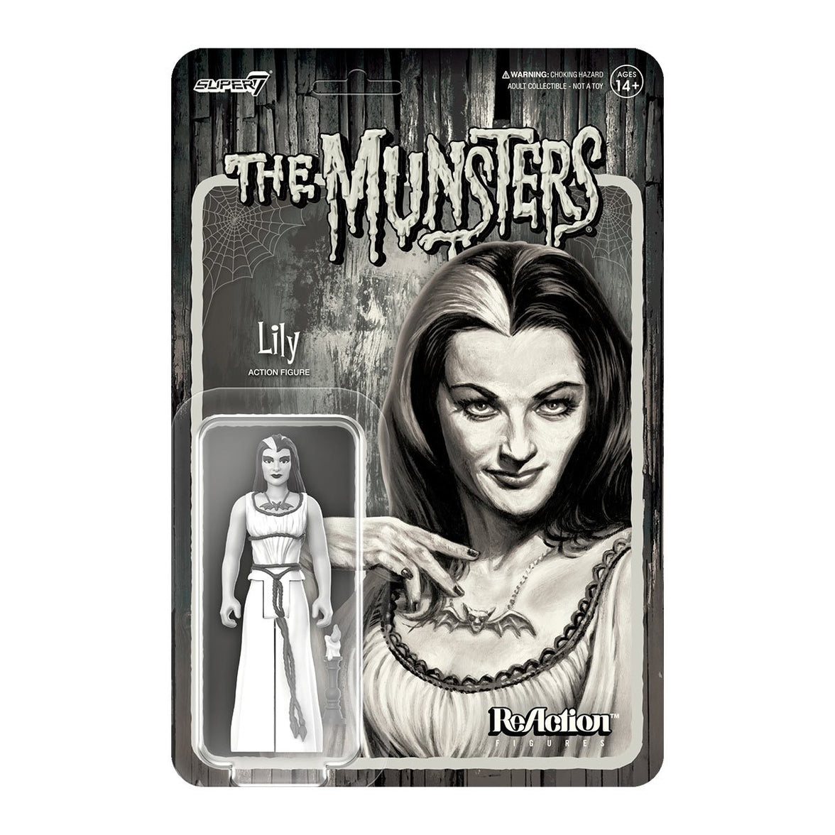Lily Munster (Grayscale) The Munsters 3 3/4-Inch ReAction Figure image 4